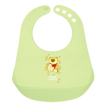 Baveta Canpol din plastic tare 2/404, Verde Baveta Canpol din plastic tare 2/404, Verde