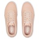 Puma, Pantofi sport de piele si piele ecologica Carina 2.0, Roz somon, Auriu rose, 3.5