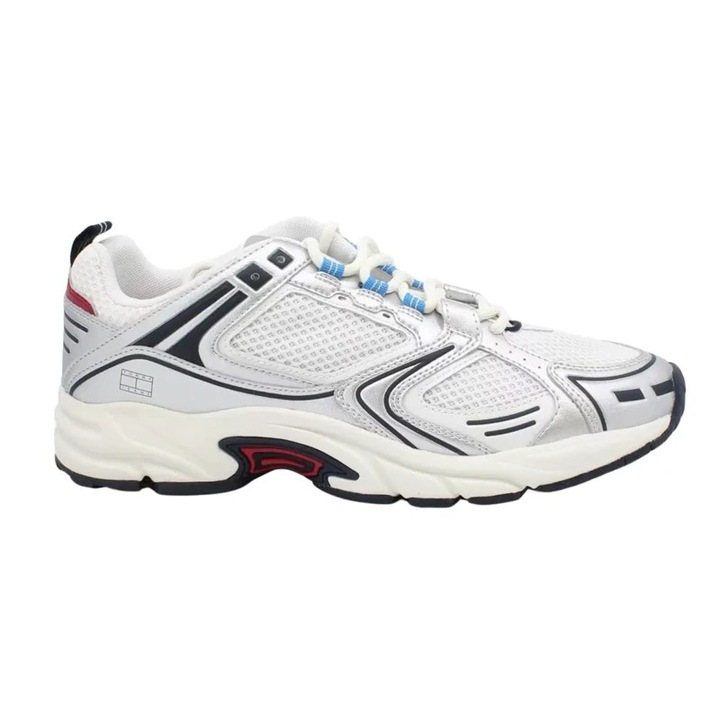 Pantofi sport Tommy Hilfiger pentru Barbati, tjm archive retro runner, EM0EM01486-0G1, Argintiu, Argintiu