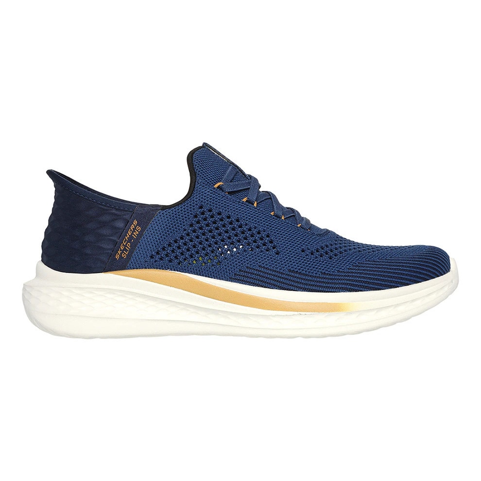 Skechers, Pantofi sport slip-ins Slade - Quinto, Albastru inchis