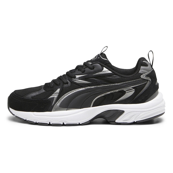 Puma, Pantofi sport cu garnituri din piele intoarsa Milenio Tech