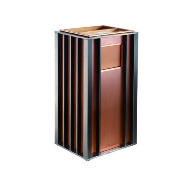 Cos de gunoi SMASH DESIGN LUXURY BINS, inox, scrumiera integrată, 60L, 43x34x76,1cm