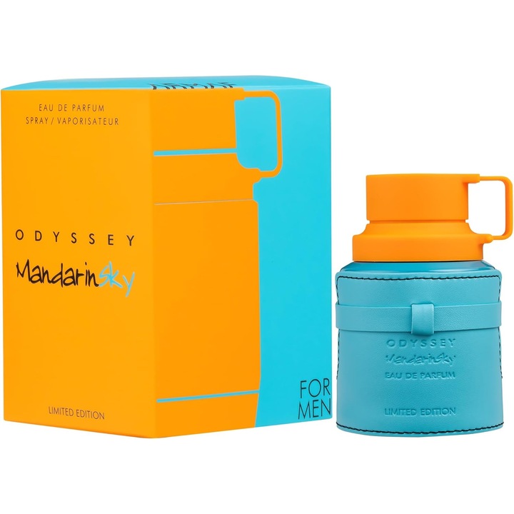 Apa de parfum barbati Armaf Odyssey Mandarin Sky, note citrice si dulci, 100ml