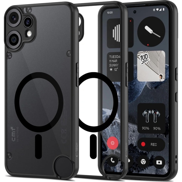 Магнитен калъф Tech-Protect MagMat за Nothing CMF Phone 2 Pro, черен