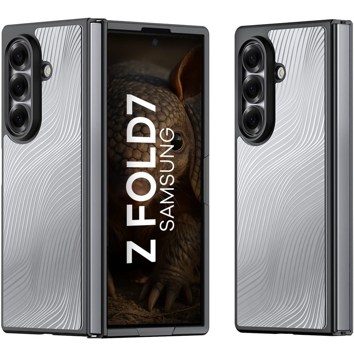 Husa Dux Ducis Aimo pentru Samsung Galaxy Z Fold7, negru-transparent