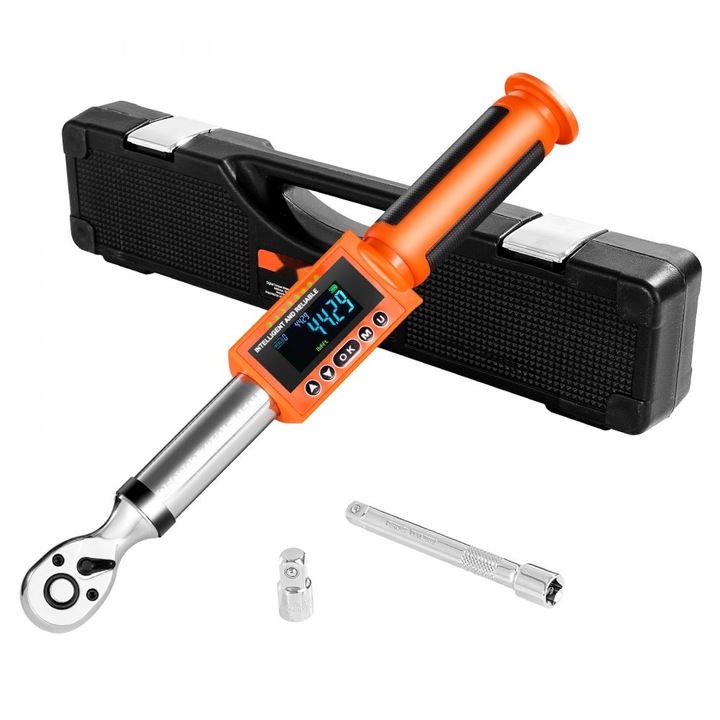 Cheie Dinamometrica Digitala, Actionare 3/8 Inch, 0-135 Nm, 72 Dinti, Capacitate 0-99.57 lbf-ft