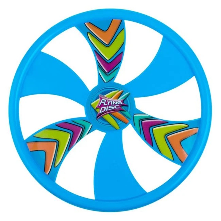 Frisbee műanyagból, kék, többszínű, Ø30cm