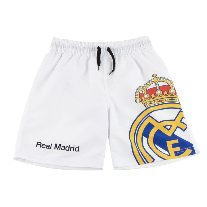 Плажни шорти Real Madrid, Бели, Бял