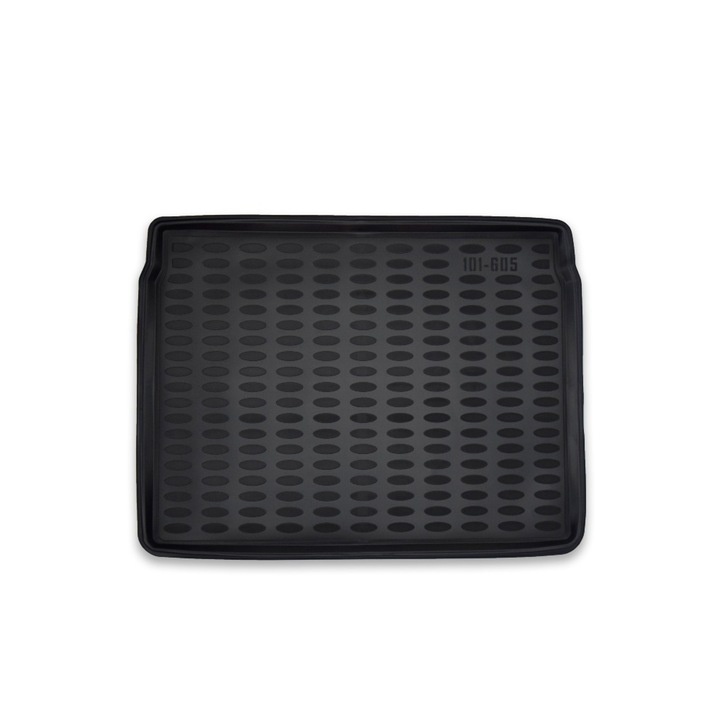 Covor portbagaj tip tavita, pentru Renault Kadjar 2015+, cauciuc, negru, 5 cm bordura