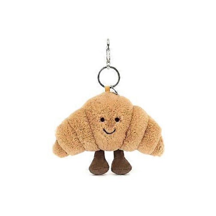 Érme pénztárca, puha croissant modell, 16x13cm