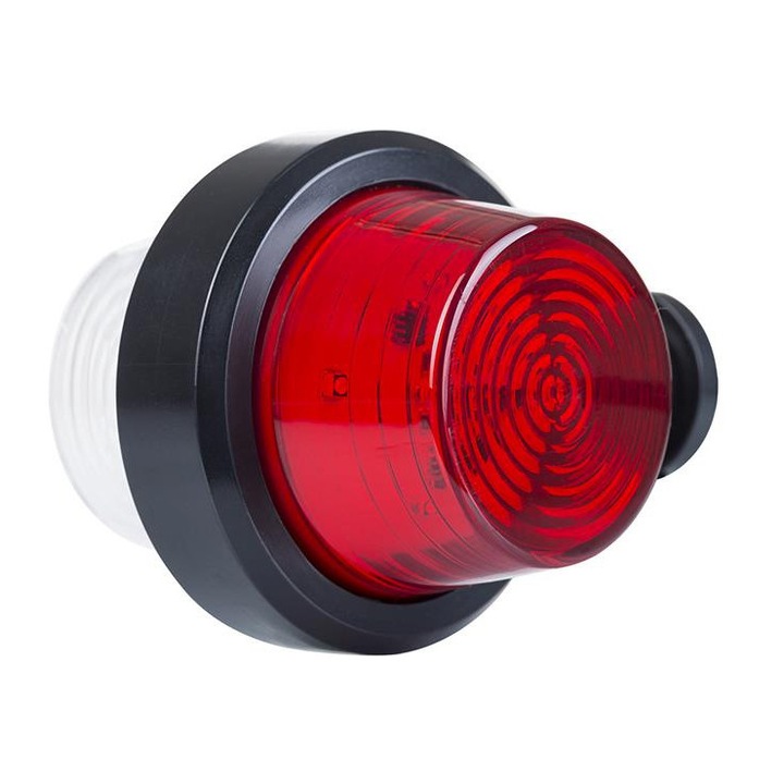 LED лампа Lamiro, бяло-червена, 12/24V, 5 м кабел, черна