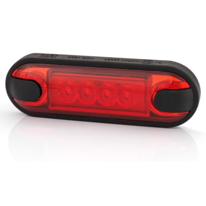 Лампа Lamiro, червена LED 12/24V, универсална