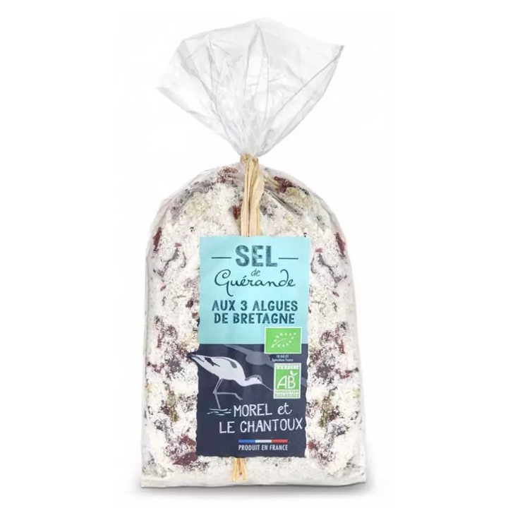 Sare celtica cu trei feluri de alge bio din Bretania, 250g L`Atelier du Sel