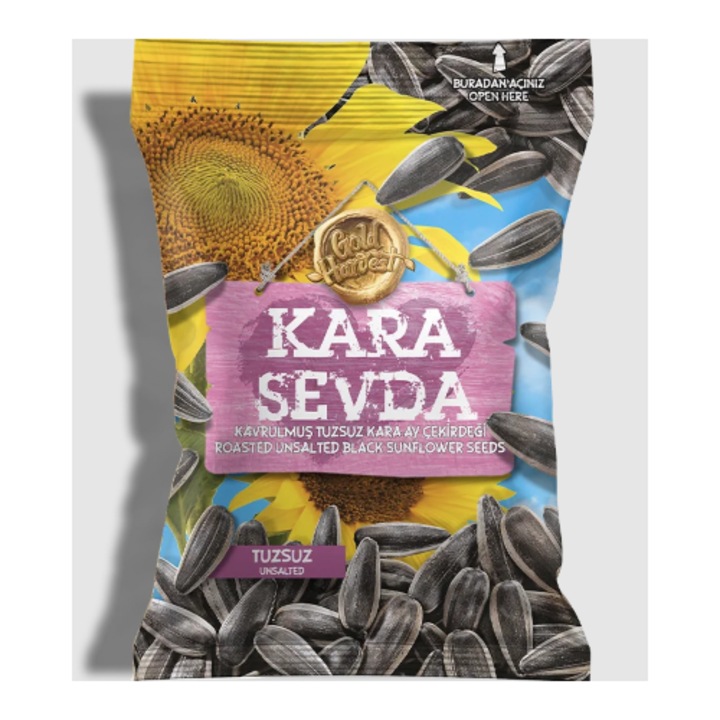 Seminte floarea soarelui pestrite fara sare 150g x 10 bucati