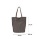Geanta umar, canvas, capacitate mare, gri, 38x39x12cm