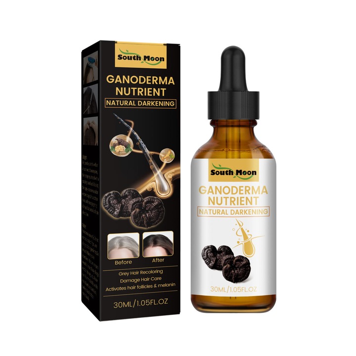 Serum capilar South Moon cu extract de Ganoderma negru - Nutritie si reparare pentru par