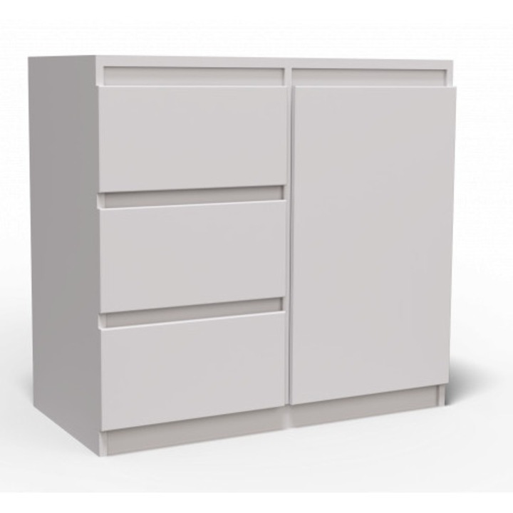 Washington 3S1F Komód Fehér