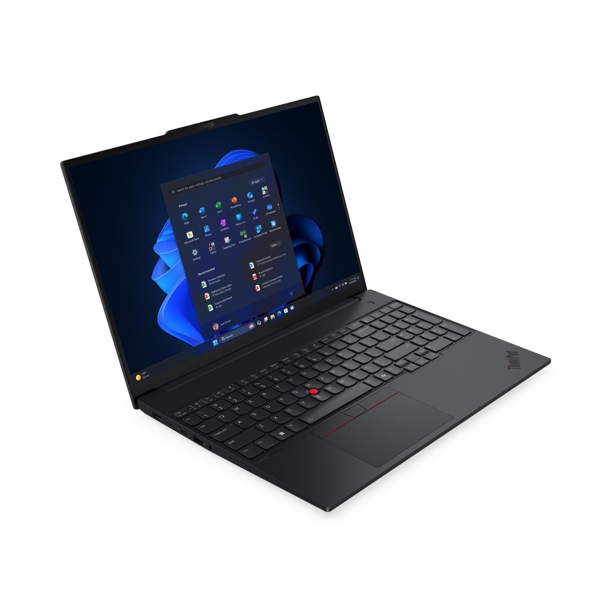 Laptop, Lenovo, ThinkPad E16 Gen 3 Procesor Intel® Core™ 7 240H 24M Cache, 5.20 GHz, 16" WUXGA, 32GB DDR5, 1TB SSD, Intel Graphics, Win 11 Pro, Negru