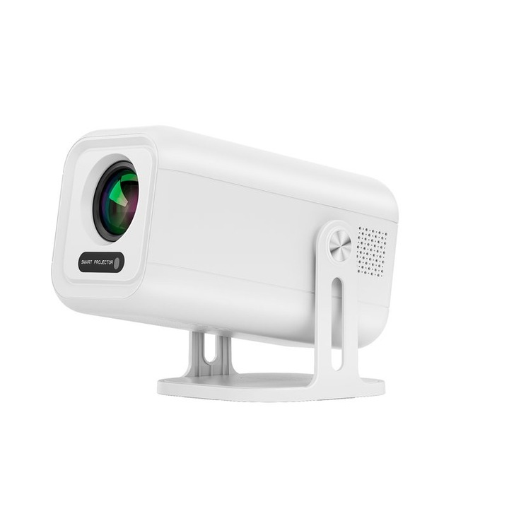 Видео проектор Enuosuma F06 за Android 13, 350 ANSI лумена, Full HD 1080P, бял