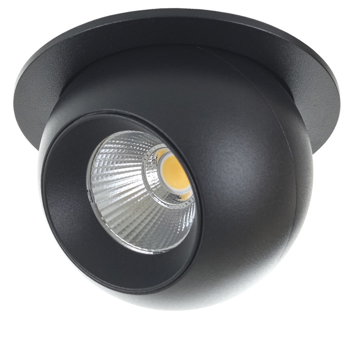 Луна за вграждане Fancy, черен, led 5w, 4000к, 3071 sbk