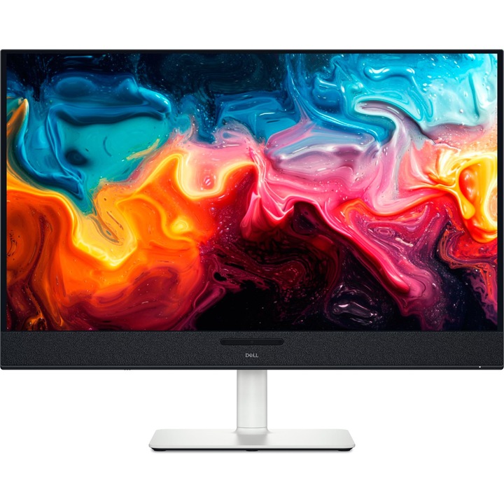 Монитор Dell Plus S3225QC, 32", OLED, QD-OLED, 3840 x 2160 4K, 1 x HDMI 2.1, 2 x USB Type-C Downstream, 1 x USB Type-C Upstream с DisplayPort функция (захранващ), Вградени високоговорители 5 x 5W