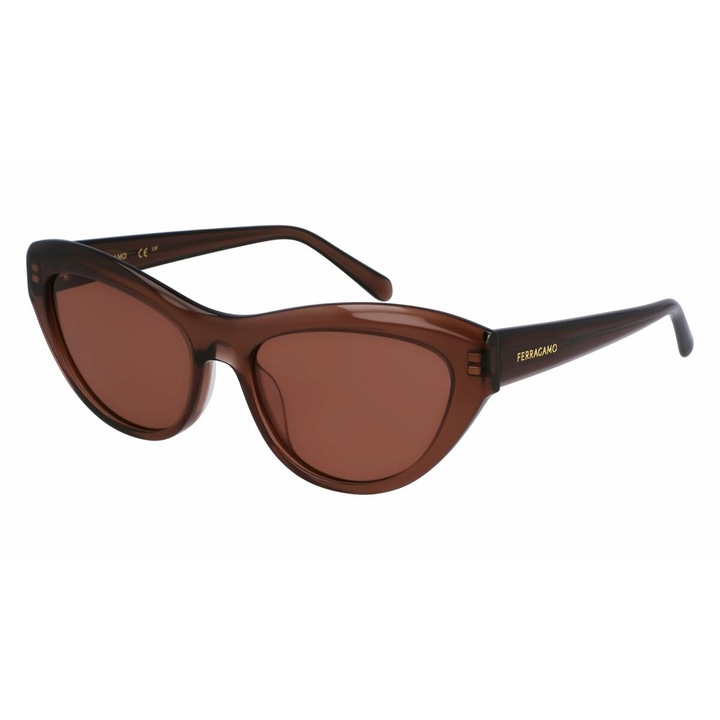 Ochelari de Soare Dama Salvatore Ferragamo SF1103S-5517232, Lentile Ø55 mm, Protectie UV400, Maro, Acetat, Filtru Solar Categoria 2