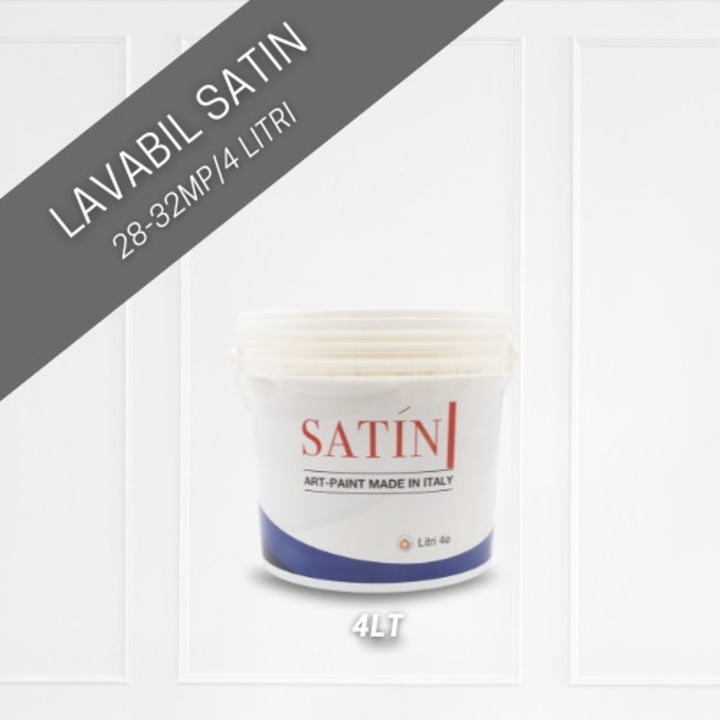Satin – lavabil ultraprofesional Ferrara Design, transpirant, alb, 4lt
