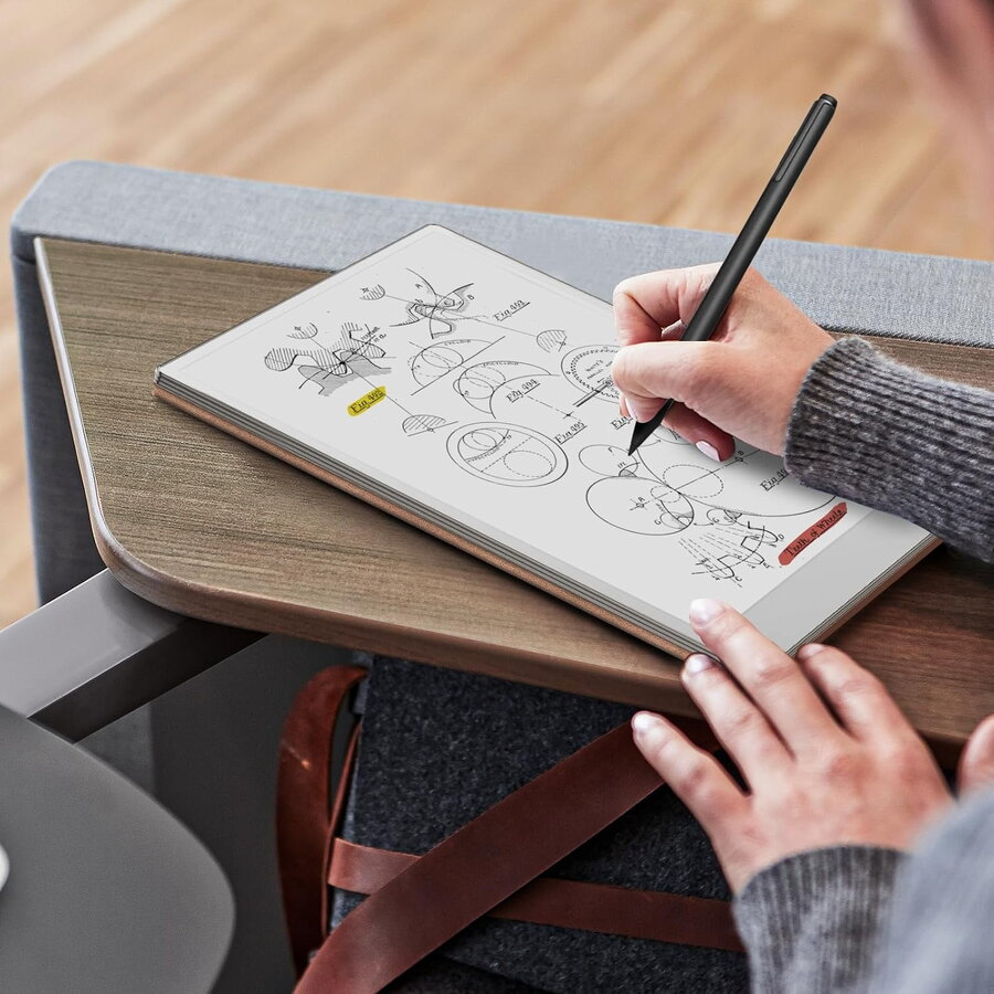 Husa MoKo Book Folio pentru Remarkable Paper Pro 11.8", Magnetic, Maro