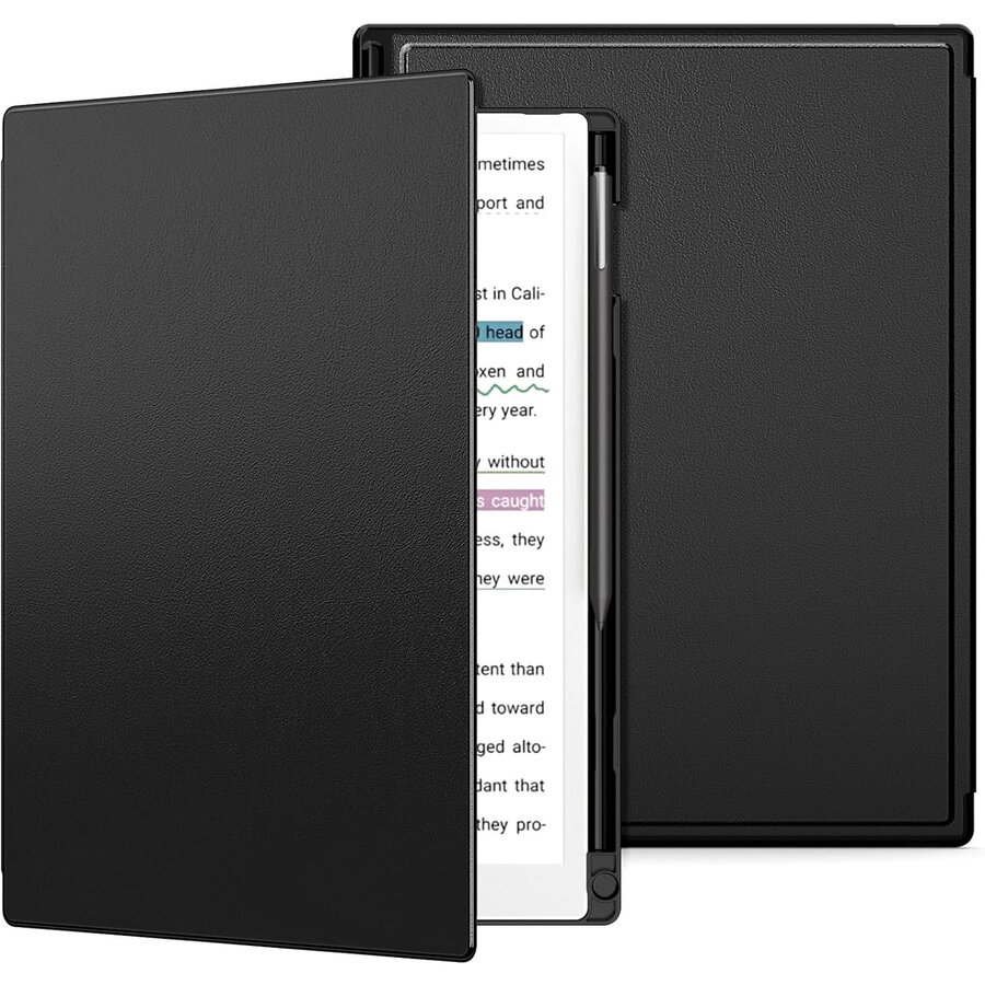 Husa MoKo Book Folio pentru Remarkable Paper Pro 11.8", Magnetic, Negru
