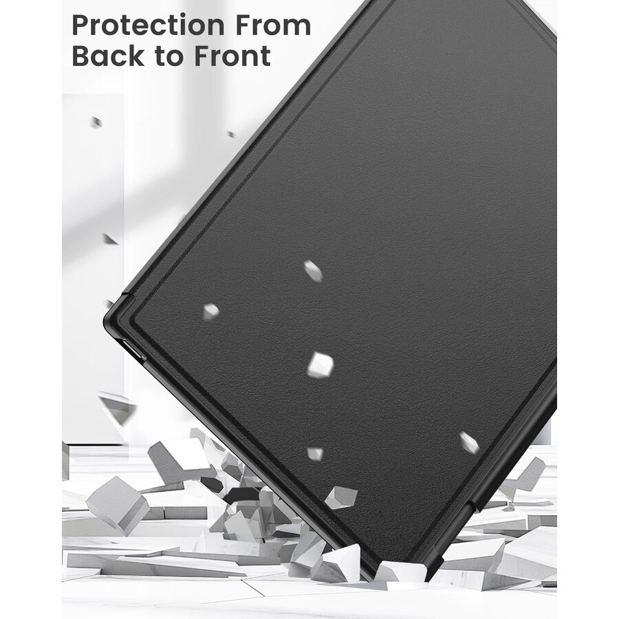 Husa MoKo Book Folio pentru Remarkable Paper Pro 11.8", Magnetic, Negru