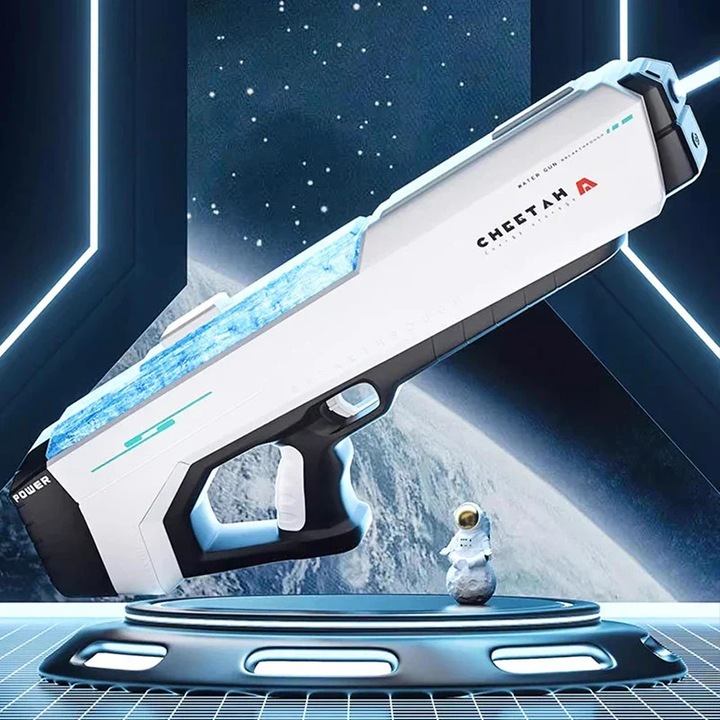 Pistol apa electric Cheetah 54x6x20 cm - tragere automata, baterie USB, raza 12 m