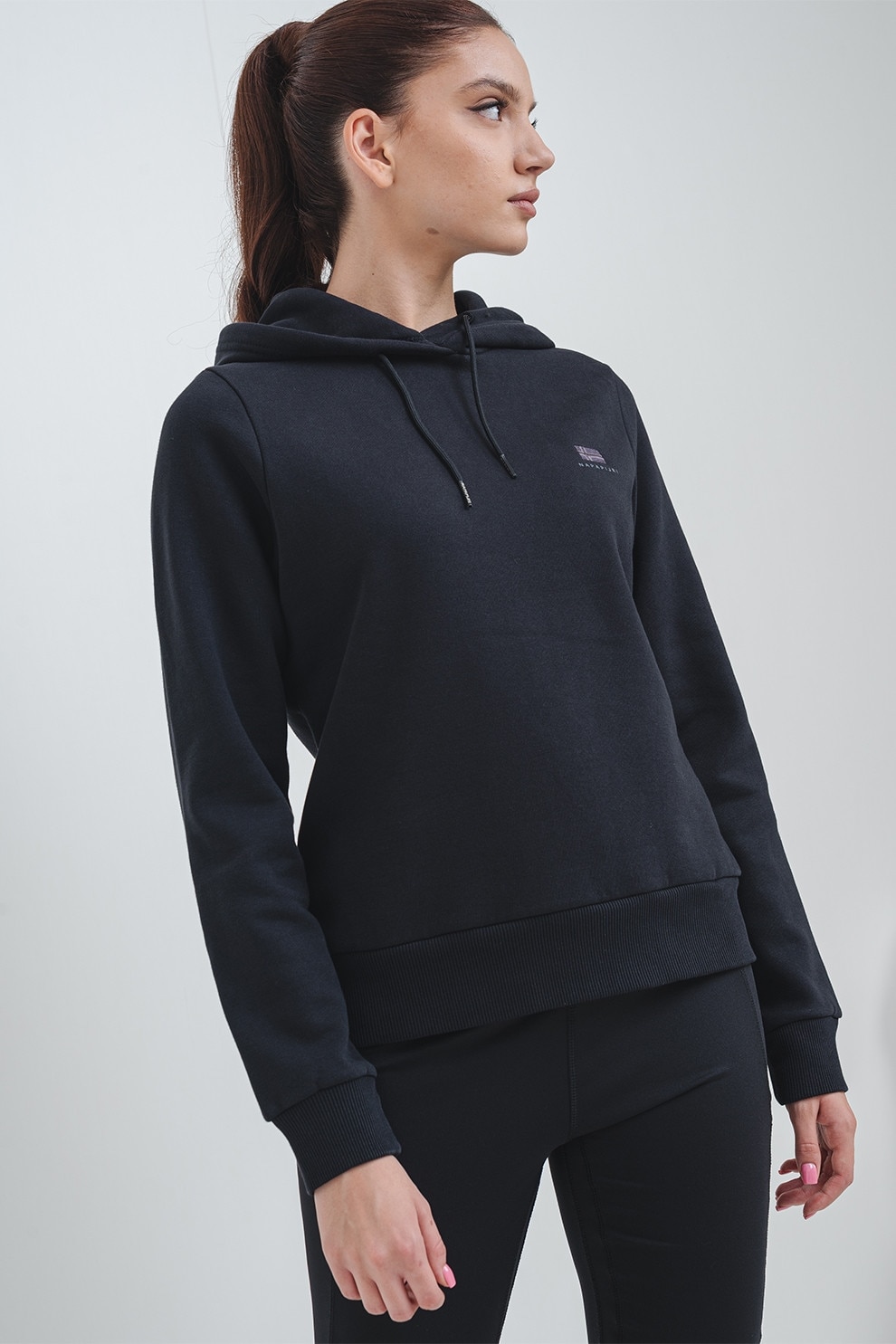 Tommy Jeans, Hanorac regular-fit cu logo brodat, Caramiziu, L