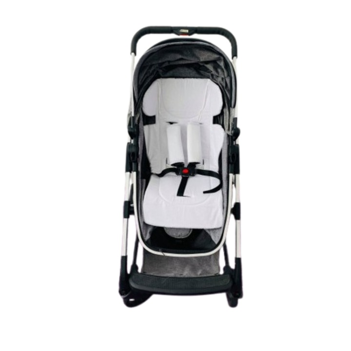 Covoraș pentru cărucior și scaun auto Kapinkata, Universal, Negru, Alb