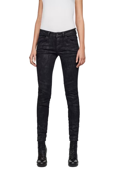 Дамски дънки G‑Star RAW 5622 D‑Motion 3D Mid Skinny 8040567 16113‑21, Средна талия, Стеснен крачол, W26‑L30, Black Painted, Черен