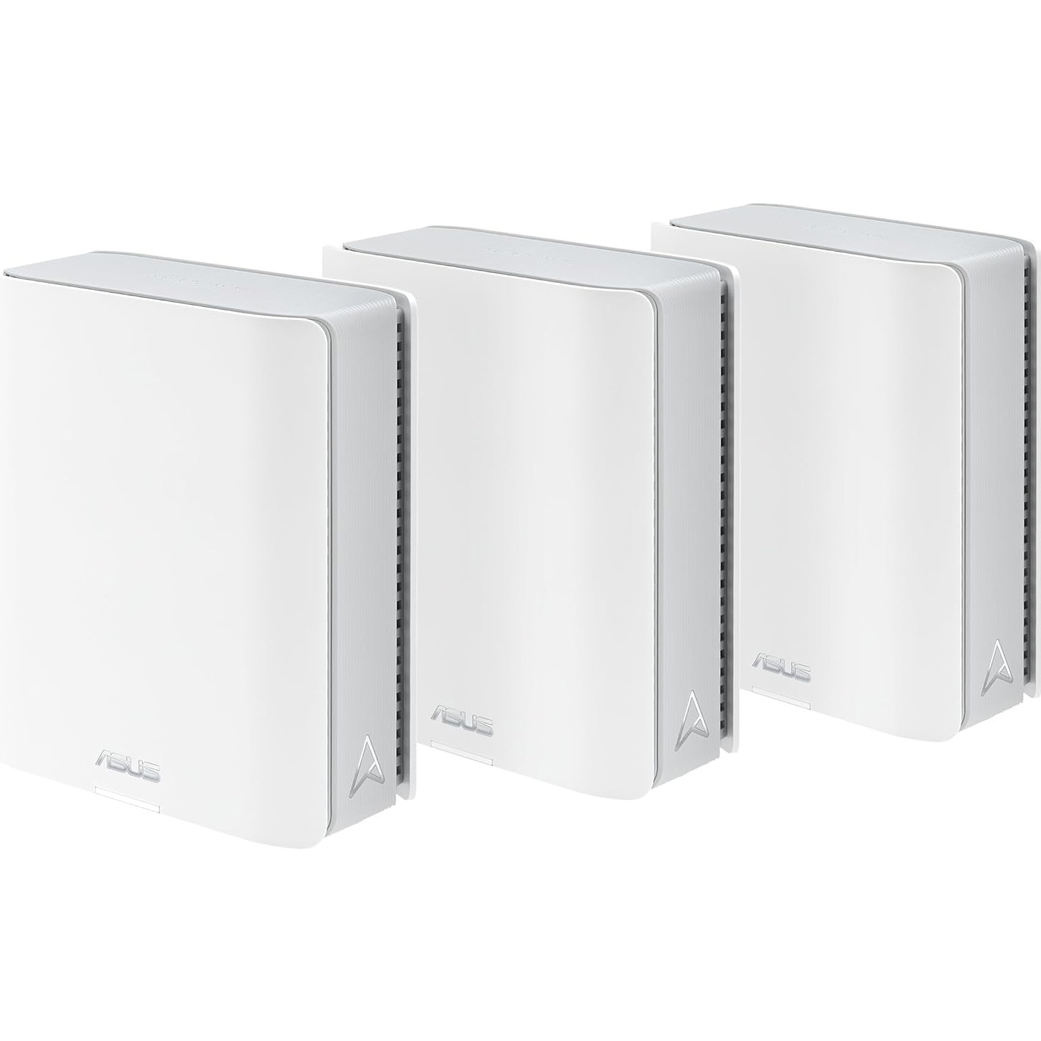 Sistem Wi-Fi Mesh ASUS ZenWiFi BT8 3PK, BE14000, Tri-Band, acoperire 820m², Tri-Core 1.8GHz CPU, 128MB/1GB Flash/RAM, 2.5G dual-port, Smart Home Master SSIDs, AiProtection Pro, Ada