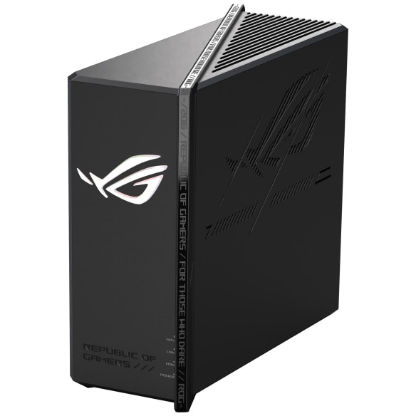 Router Gaming Wireless ASUS ROG STRIX GS-BE18000, BE18000, Tri-Band, Quad-Core 2.0GHz CPU, 256MB/2GB Flash/RAM, 4K-QAM, AFC, 2.5G octa-port, detectare WAN AI, MLO, AiProtection Pro