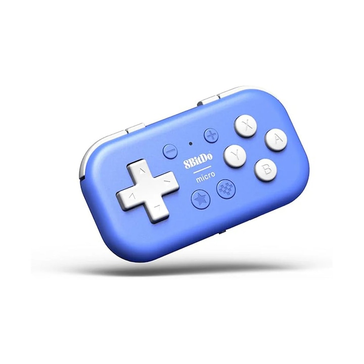 8BitDo Micro Bluetooth Gamepad Mini Játékvezérlő Switchhez, Androidhoz, Raspberry Pi OS-hez, Kék