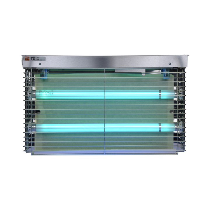 Lampa insecticida UV TRIO, Pomel, inox, 15W, 80m²