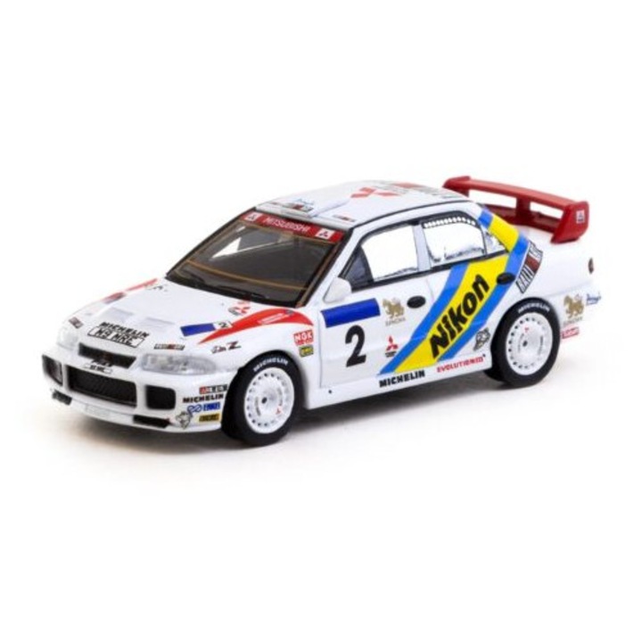 Macheta auto Mitsubishi Lancer Evolution Iii, #2 K. Eriksson/S. Parmander 1:64 Tarmac Works