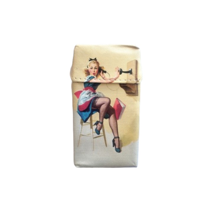 Калъф за цигари Twar, 100мм, ретро жена