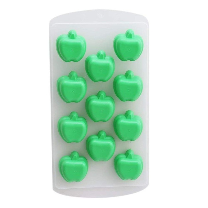 Tava Plastic pentru Cuburi Mere de Gheata, 22x11.5x2 cm