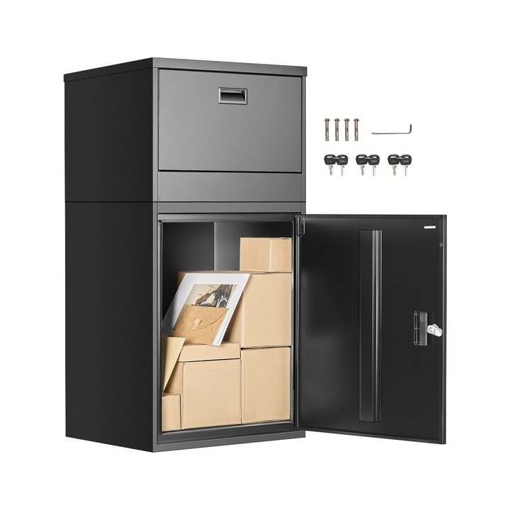 Cutie Exterior pentru Livrare Colete, Depozitare cu Incuietoare, Inaltime 97cm