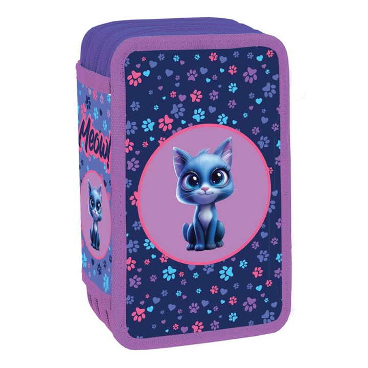 Несесер S-Cool, Meow, Оборудван, 3 ципа, 39 части