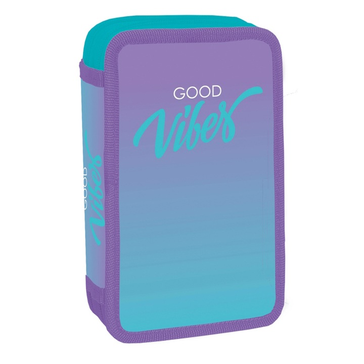 Несесер S-Cool, Good Vibes, Оборудван, 2 ципа, 29 части