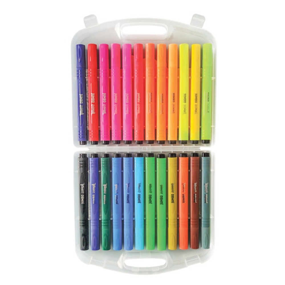 Markere S-Cool, Jumbo, 24 bucati/set - eMAG.ro