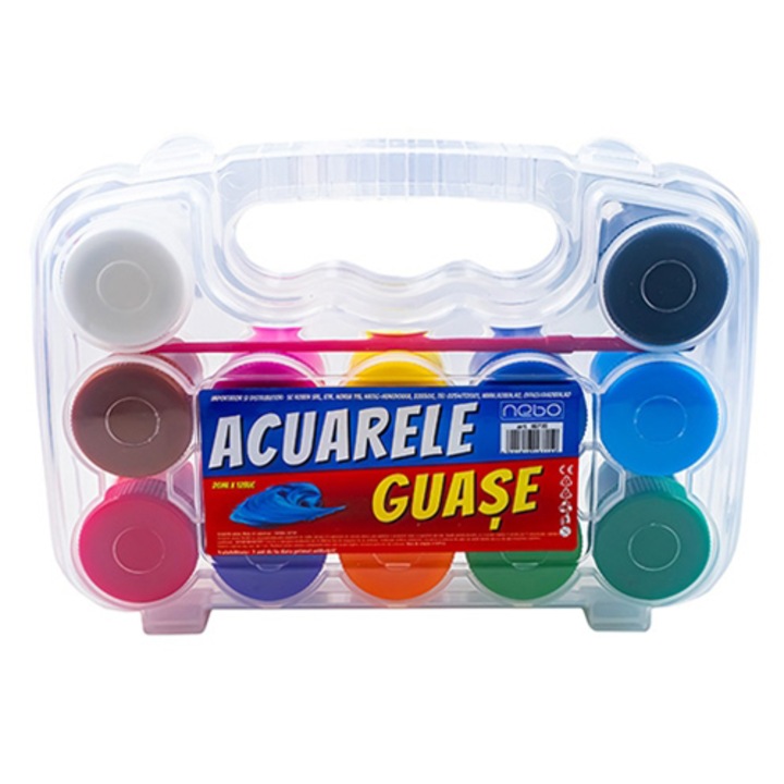 Guase Nebo, 12 culori/set, 20 ml