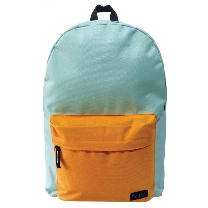S-Cool iskolatáska, Classic, 43x30x16 cm, Kék/Narancssárga