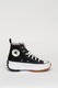 Converse, Tenisi inalti unisex cu talpa flatform Run Star Hike, Alb, Negru, 10