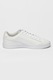 Puma, Pantofi sport de piele ecologica Rickie Classic, Alb optic, Argintiu, 3