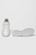 Puma, Pantofi sport de piele ecologica Rickie Classic, Alb optic, Argintiu, 3